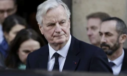 Le Premier ministre Michel Barnier à Paris, le 22 novembre 2024 ( AFP / STEPHANE DE SAKUTIN )