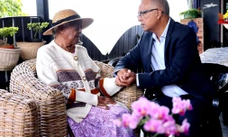 Semaine Bleue : Cyrille Melchior Ă la rencontre des centenaires