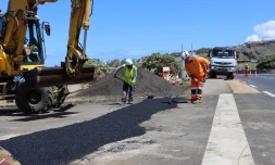 Travaux des eaux usées à Saint-Leu 