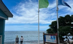 Drapeau vert à Saint-Leu