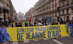 Environ 500 personnes commémorent Jeanne d'Arc à l'appel de l'Action française 
