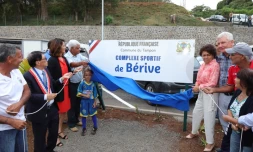 inauguration du complexe sportif de Bérive