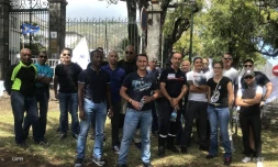 Pompiers en grève devant la préfecture 15 octobre 2019