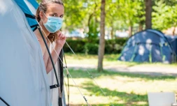 Port du masque obligatoire dans l'enceinte du Camping Ermitage Lagon