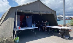 La Marine s'entraîne à secourir la population en cas de cyclone