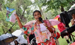 Ericka Bareigts en campagne