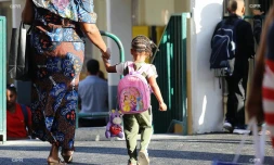 Rentrée scolaire 2018 école élémentaire Eugène Dayot Rivière des Galets, au Port
