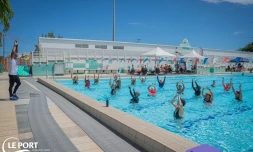 Le Port : le public au rendez-vous pour découvrir les activités de la piscine municipale