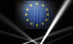 Drapeau européen, photo prise à Strasbourg, le 11 mai 2019