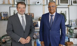 Pierre-François Mourier, nouveau recteur de l'académie de La Réunion reçu au Département