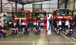 Saint-Louis : l'association Boska distribue des masques aux familles des pompiers