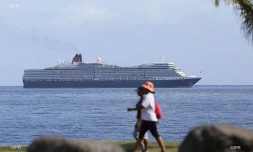 Le Queen Elisabeth en approche