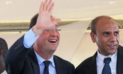 François Hollande et Yvan Dejean 