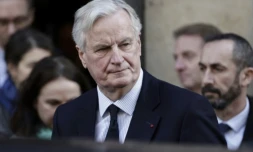 Le Premier ministre Michel Barnier à Paris, le 22 novembre 2024 ( AFP / STEPHANE DE SAKUTIN )