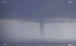 trombe marine, tornade, au large, mer, océan