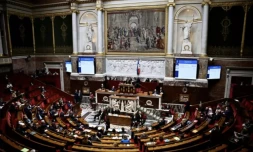 Séance de questions au gouvernement le 24 janvier 2024 à l'Assemblée nationale à Paris ( AFP / JULIEN DE ROSA )