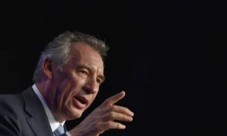 François Bayrou, président du Modem, à Guidel le 25 septembre 2016