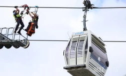 exercice évacuation téléphérique papang 