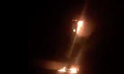 incendie radar tourelle