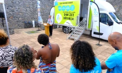 Saint-Paul :  le camion des permanences sociales du CCAS inauguré au Guillaume