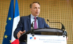 Thomas Buberl au ministĂšre de l'Economie Ă Paris le 5 juillet 2016