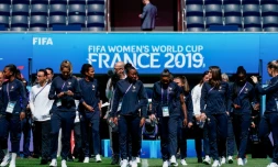 Les Bleues de Corinne Diacre au Parc des Princes, à la veille de leur match d'ouverture du Mondial face à la Corée du Sud, le 6 juin 2019