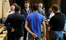 Première réunion à Bercy de l'ensemble des acteurs du dossier de l'équipementier automobile creusois GM&S, en liquidation judiciaire, présidée par le ministre des Finances Bruno Le Maire, le 11 juillet 2017