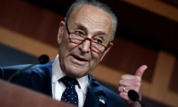 Le chef démocrate du Sénat américain Chuck Schumer le 11 août 2021