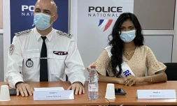 Miss Réunion 2021 et la police 