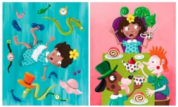 Joëlle Ecormier et Modeste Madoré revisitent le célèbre Alice aux pays des merveilles.