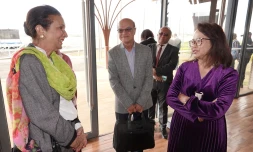 Huguette Bello en visite à Madagascar 
