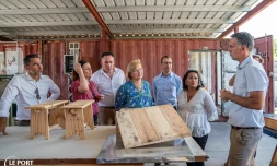 Le Port: le projet de lutte contre le chômage de longue durée présenté lors d'une visite sénatoriale