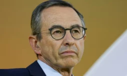 Bruno Retailleau participe à un débat avec d'autres candidats à l'élection présidentielle, le 27 août 2026 à Paris ( AFP / Thomas SAMSON )