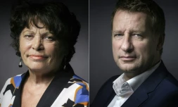 Michèle Rivasi (g) et Yannick Jadot (d)