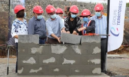 pose la première pierre du futur lotissement Clos Solange le tampon