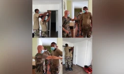 Les jeunes du RSMA apportent leur soutien pour reloger les victimes de l'incendie de Montgaillard