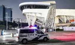Le centre sportif de Zhuhai, dans la province du Guangdong, dans le sud de la Chine, le 12 novembre 2024 ( AFP / Hector RETAMAL )