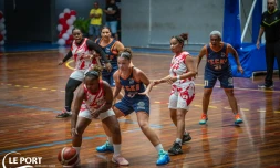 Le Port : les joueuses du club sportif portois basket ball, victorieuses