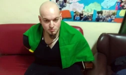 L'homme arrĂȘtĂ© aprĂšs la fusillade qui a blessĂ© six Africains Ă Macerata, dans le centre de l'Italie, le 3 fĂ©vrier 2018.