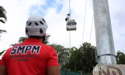exercice évacuation téléphérique papang 