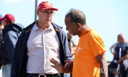 Maximin Hoarau de la CGTR et Johnny Lagarrigue de la CFDT