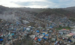 cyclone Chido Mayotte , photos aériennes de Kaweni 