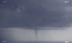 trombe marine, tornade, au large, mer, océan