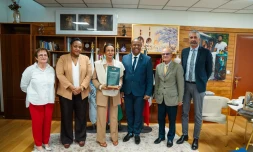 Huguette Bello reçoit le Ministre des Transports et de la Métérologie de Madagascar
