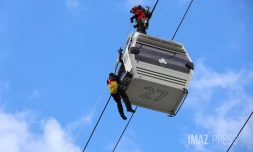 exercice évacuation téléphérique papang 