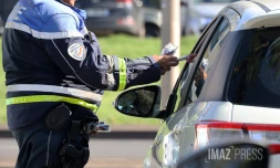 controle routier par la police nationale au Barachois 