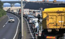 embouteillages route du littoral 17 mars 2021