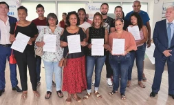 Saint-Pierre : 14 stagiaires récompensées pour leur formation de brancardier