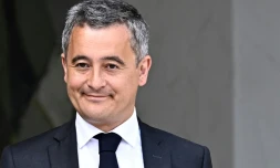 Le ministre de l'Intérieur Gérald Darmanin à la sortie de l'Elysée, le 12 juin 2024 à Paris