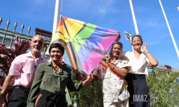 Saint-Denis : levée de drapeau arc-en-ciel pour le mois des visibilités [?]